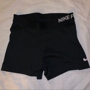 Nike black spandex shorts